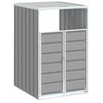 Containerberging voor 1 container 72x81x115 cm staal grijs, Huis en Inrichting, Overige Huis en Inrichting, Verzenden, Nieuw