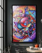 Ksavera - Cubism A1337 - abstract painting on XXL canvas