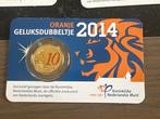 Nederland. Coin Card 2014 Geluksdubbeltje (5 coincards), Postzegels en Munten, Munten | Europa | Euromunten