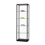Stijlvolle vitrinekast aluminium/glas in diverse maten, Huis en Inrichting, Kasten | Vitrinekasten, Met plank(en), Minder dan 50 cm