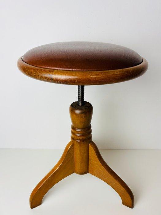 Andexinger - Kruk - Eik - Verstelbare vintage pianokruk –, Antiek en Kunst, Kunst | Designobjecten