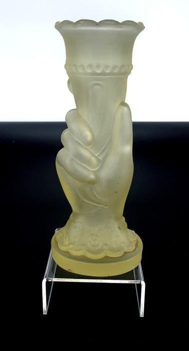 Vaas - satin glass - Sowerby stijlglas, Antiek en Kunst, Curiosa en Brocante