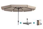 Madison Syros Luxe stokparasol Ø350 cm. - Ecru + Granada, Tuin en Terras, Parasols, Verzenden, Nieuw, Parasolvoet