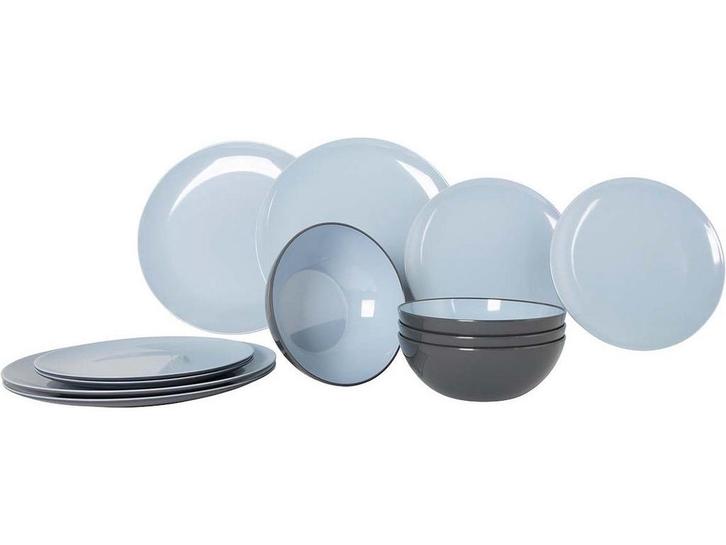 Gimex Vivid Line - Servies - 12-Delig - Onbreekbaar en, Huis en Inrichting, Woonaccessoires | Overige, Zo goed als nieuw, Verzenden