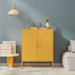 Dressoir | Lockerkast | Opbergkast | 80x40x100cm | Geel, Verzenden, Nieuw