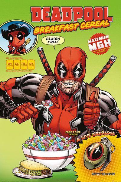Hole in the Wall Deadpool Maxi Poster-Cereal (Diversen), Verzamelen, Posters, Nieuw, Ophalen of Verzenden