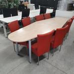 Steelcase 2-delige vergadertafel met 8 stoelen - 300x105 cm, Zakelijke goederen, Kantoor en Winkelinrichting | Kantoormeubilair en Inrichting