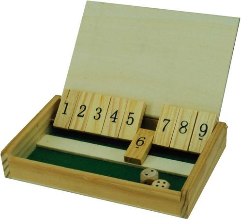 Shut The Box - Mini | HOT Games - Dobbelspellen, Hobby en Vrije tijd, Gezelschapsspellen | Bordspellen, Nieuw, Verzenden