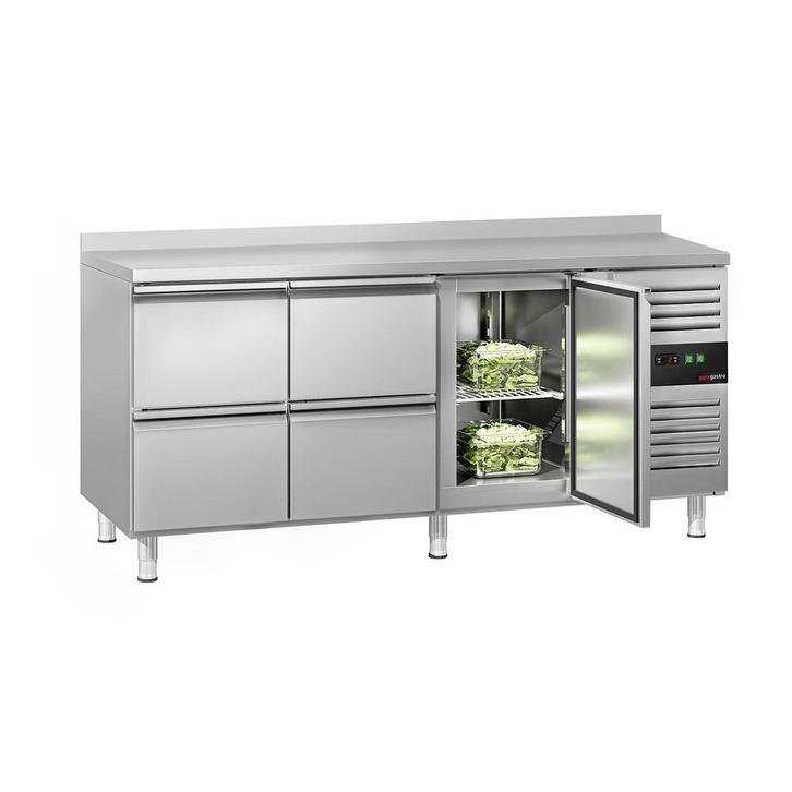 GGM Gastro | Koelwerkbank ECO - 1795x700mm - met 1 deur & 4, Zakelijke goederen, Horeca | Keukenapparatuur, RVS Meubilair, Verzenden