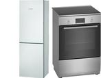 Bosch Koelvriescombinatie + Bosch Inductiefornuis, Witgoed en Apparatuur, Wasmachines, Nieuw