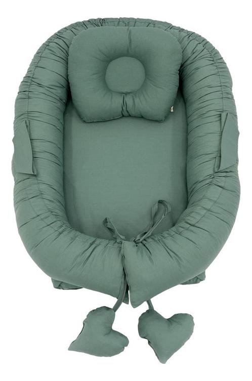 Mordesign Emerald Green Babynest met Kussen D15, Kinderen en Baby's, Kinderkamer | Beddengoed, Nieuw, Verzenden