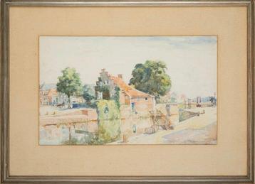 Cornelis Vreedenburgh (1880–1946) - Poortershuisje Groningen beschikbaar voor biedingen