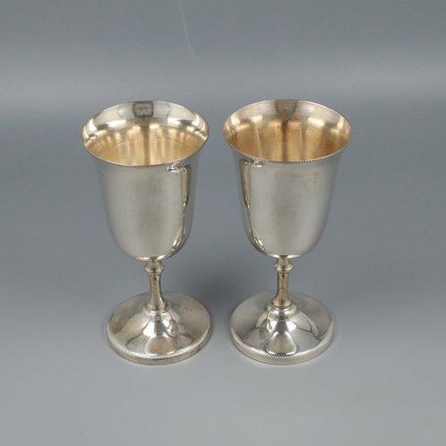 Wijnkelk - Kelk (2) - .900 zilver, Antiek en Kunst, Antiek | Goud en Zilver