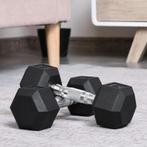 TRUUSK Hexagon Dumbbells Set Van 2 Gietijzeren Dumbbells Set, Verzenden, Nieuw