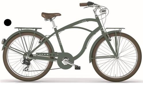 MBM Herenfiets 26 Inch Maui Cruiser 7V Mat Groen - 2e Kans, Fietsen en Brommers, Fietsen | Heren | Herenfietsen, Minder dan 49 cm