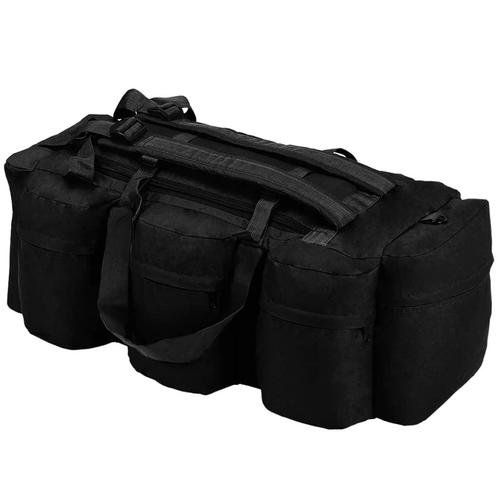 Plunjezak 3-in-1 legerstijl 120 L zwart (Koffers Tassen), Motoren, Accessoires | Koffers en Tassen, Nieuw, Verzenden