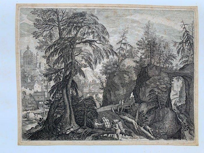 Pieter Stevens II (1567) - Paesaggio boemo, Antiek en Kunst, Antiek | Overige Antiek