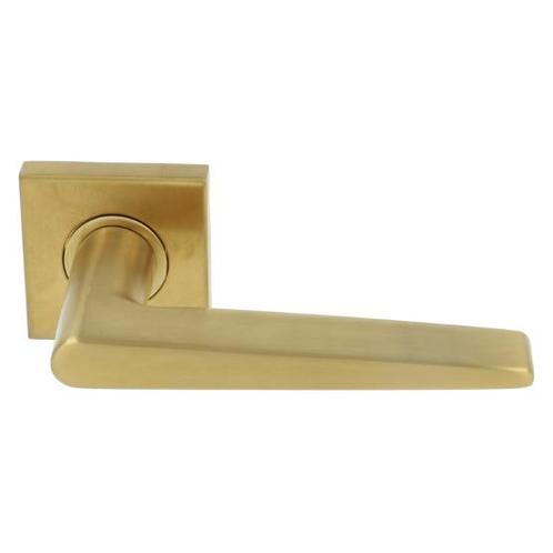 Deurklink BASICS LBXXIH op vierkant rozet PVD mat goud, Doe-het-zelf en Verbouw, Hang- en Sluitwerk, Verzenden
