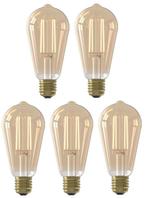 5 stuks Calex LED Rustieklamp ST64 E27 3.5W 250lm 2100K G..., Ophalen of Verzenden, Nieuw
