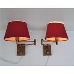 Wandlamp (2) - Messing - Twee elegante wandlampen