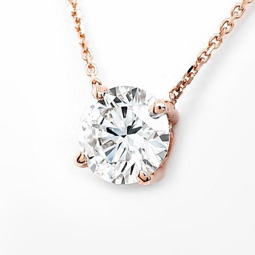 Zonder Minimumprijs - Hanger - 14 karaat Roségoud, E/VS1 -, Sieraden, Tassen en Uiterlijk, Antieke sieraden