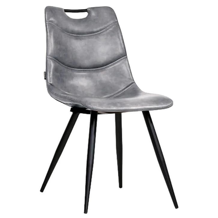 Stoelen | BAROSSA |  Kunstleer/Metaal | Light Grey | Zwarte, Zakelijke goederen, Horeca | Keukenapparatuur, Nieuw in verpakking