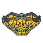 Tiffany wandlamp – Libelle – B 31,5 × H 16,5 cm (Art. 7701), Verzenden, Nieuw