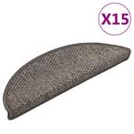 vidaXL Trapmatten zelfklevend 15 st sisal-look 56x17x3 cm, Doe-het-zelf en Verbouw, Verzenden, Nieuw