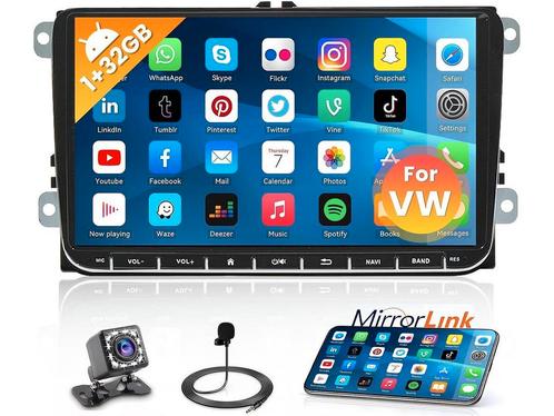 Hikity - Android 13 - Dubbele DIN Autoradio - 9 Inch, Huis en Inrichting, Woonaccessoires | Overige, Nieuw, Verzenden