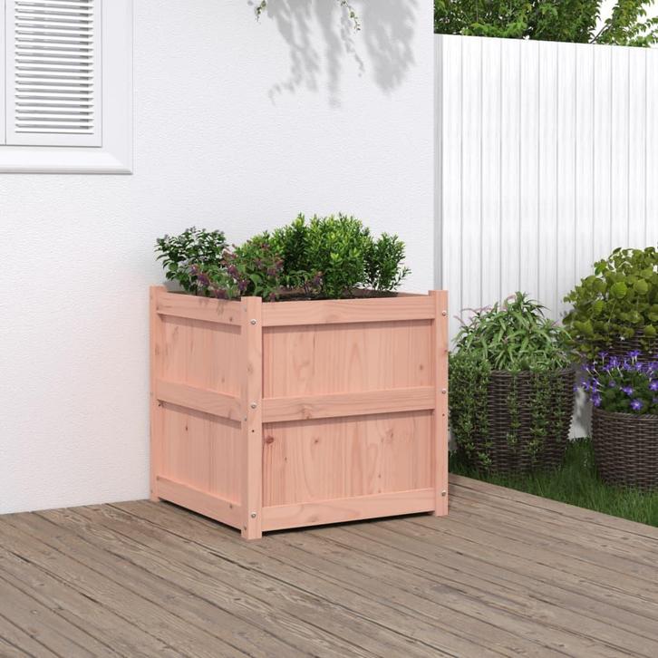 vidaXL Plantenbak 60x60x60 cm massief douglashout, Tuin en Terras, Bloembakken en Plantenbakken, 60 tot 100 cm, Nieuw, Hout, 60 cm of meer
