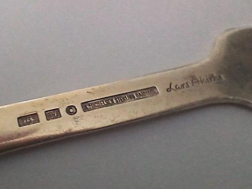 A. Michelsen - Lepel - Emaille, Zilver, Vermeil, Antiek en Kunst, Antiek | Goud en Zilver