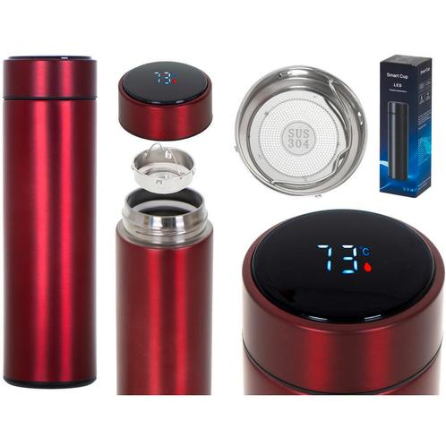 Thermosbeker en thermosfles met LED graden display en thee /, Huis en Inrichting, Keuken | Servies, Ophalen of Verzenden