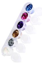 Gekleurde Glitters Glamour Chuncky Mix 6st, Verzenden, Nieuw