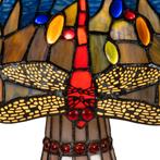 Tiffany tafellamp met verlichte voet – libelle in, Verzenden, Nieuw