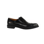 TESTONI Oxford Brogue Shoes Calf Black Goodyear Welted 8 UK, Nieuw