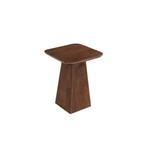 Salontafel Mangohout Salontafel Mick Vierkant Bruin 40x40 cm, Huis en Inrichting, Tafels | Salontafels, Verzenden, Vierkant, Nieuw