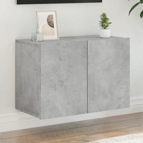 vidaXL Tv-meubel wandgemonteerd 60x30x41 cm betongrijs, Huis en Inrichting, Kasten | Televisiemeubels, 25 tot 50 cm, Nieuw, Overige houtsoorten