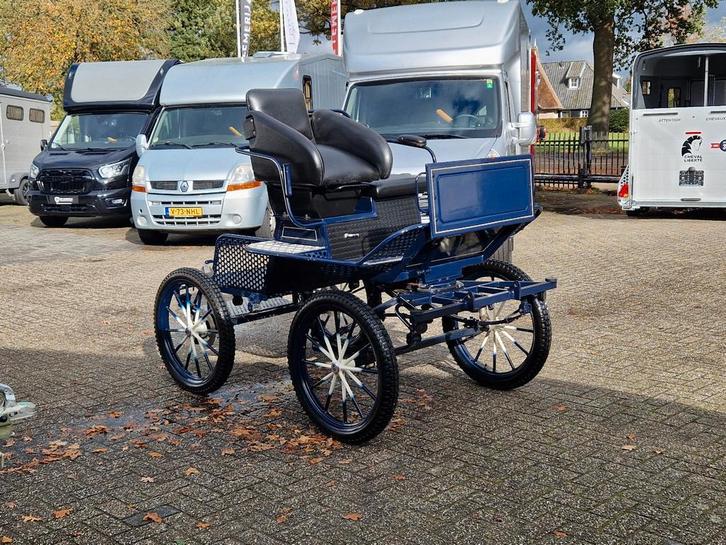 Enkelspan / Trainingswagen / Koets / vd Wal, Dieren en Toebehoren, Rijtuigen en Koetsen, Gebruikt, Paard