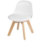 Kinderstoel met rugleuning en houten poten voor kinderkamer, Verzenden, Nieuw