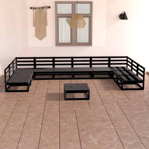 vidaXL 11-delige Loungeset massief grenenhout, Tuin en Terras, Tuinsets en Loungesets, Loungeset, Nieuw, Verzenden