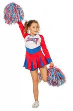 Cheerleader jurkje kind rood-wit-blauw, Kleding | Dames, Ophalen of Verzenden, Nieuw