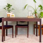 Eettafel | Vintage | Wengé |  2906, Huis en Inrichting, Tafels | Eettafels, Mid-Century, Ophalen of Verzenden, Zo goed als nieuw