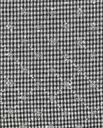 Polyester/Wol Ruit Pailletten Zwart/Wit, Nieuw, Zwart