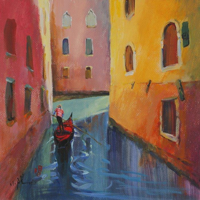 Xiaoyang Galas (XX-XXI) - Vers la lumière, Antiek en Kunst, Kunst | Schilderijen | Klassiek