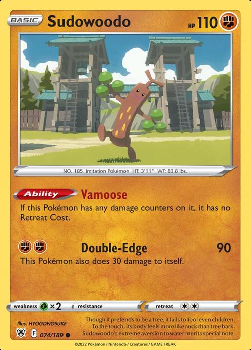 Sudowoodo 074/189 Astral Radiance, Hobby en Vrije tijd, Verzamelkaartspellen | Pokémon, Losse kaart, Nieuw, Foil, Ophalen of Verzenden