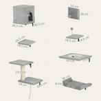 TRUUSK Katten Klimmuur Set - 7-delig met Kattenhuis - Platfo, Verzenden, Nieuw