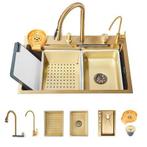 Multifunctionele Gouden Spoelbak 50×45 cm – Luxe Keuken, Verzenden, Nieuw