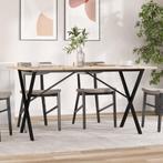 vidaXL Eettafel X-frame 160x80x75 cm massief grenenhout en, Huis en Inrichting, Tafels | Eettafels, Verzenden, Nieuw