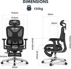Ergonomische Bureaustoel -  Office Chair - Gamestoel - Volwa, Verzenden, Nieuw