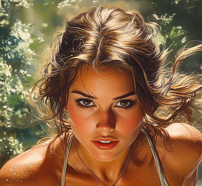 L.A French (1992) - Lara The Climber, Antiek en Kunst, Kunst | Designobjecten